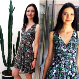 Robe découpe année 50